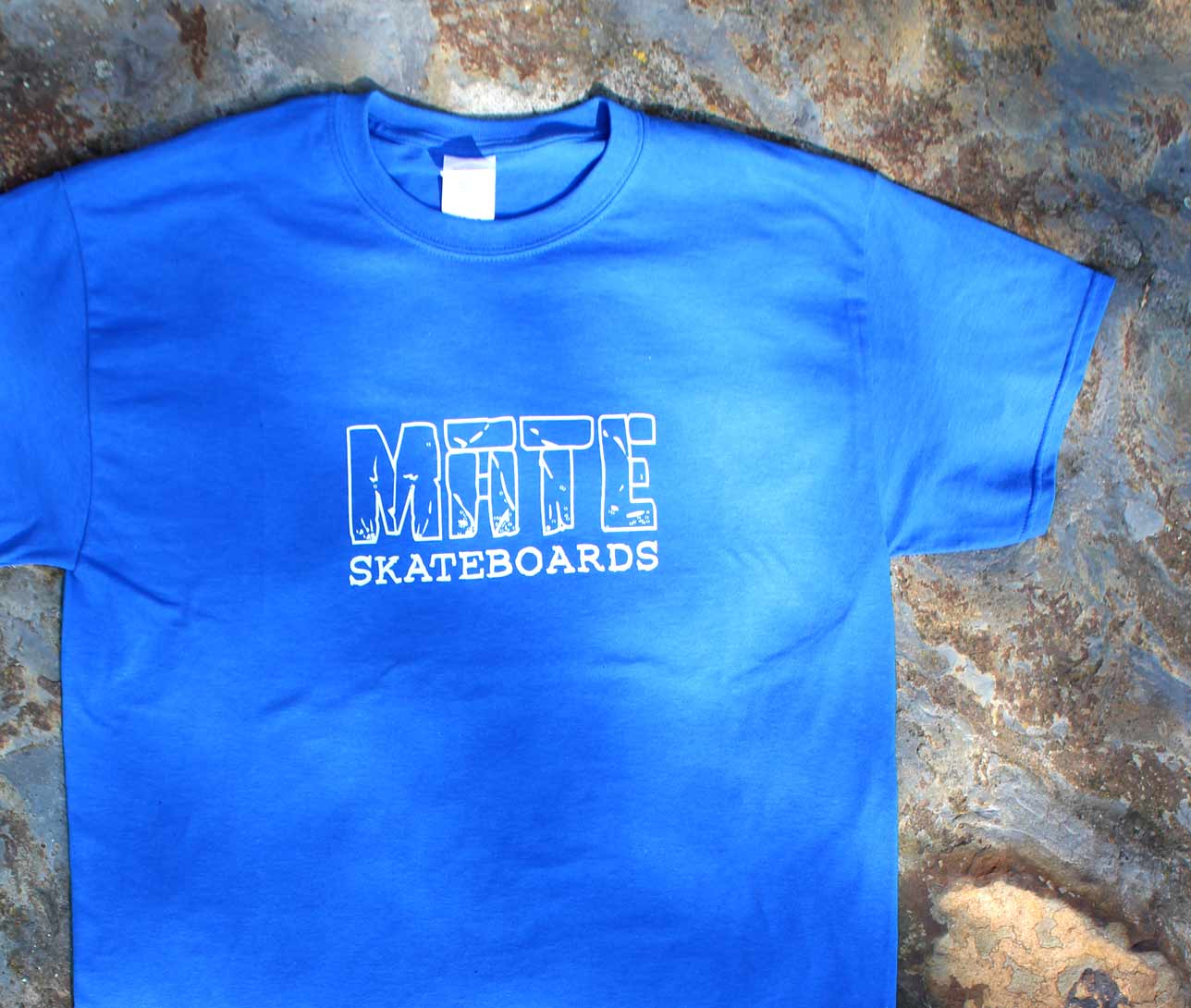 Mateskateboards T-Shirt blau